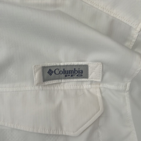 Men’s Performance Fishing Gear Button Down White Large. - Picture 2 of 6